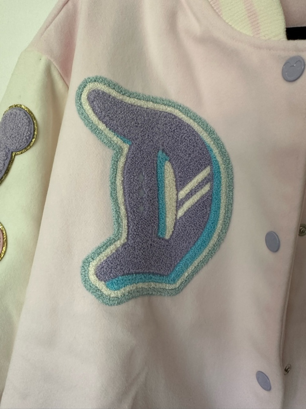 Disney x Stoney Clover Pink Varsity Jacket new with tags size 2x - Picture 2 of 11